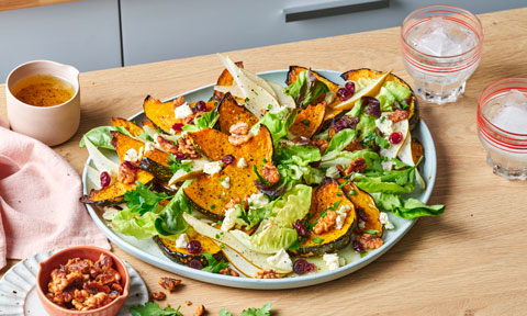 pumpkin walnut salad