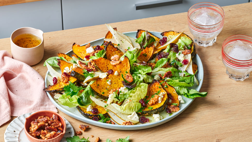 pumpkin walnut salad