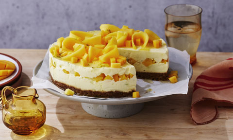 No-bake mango cheesecake