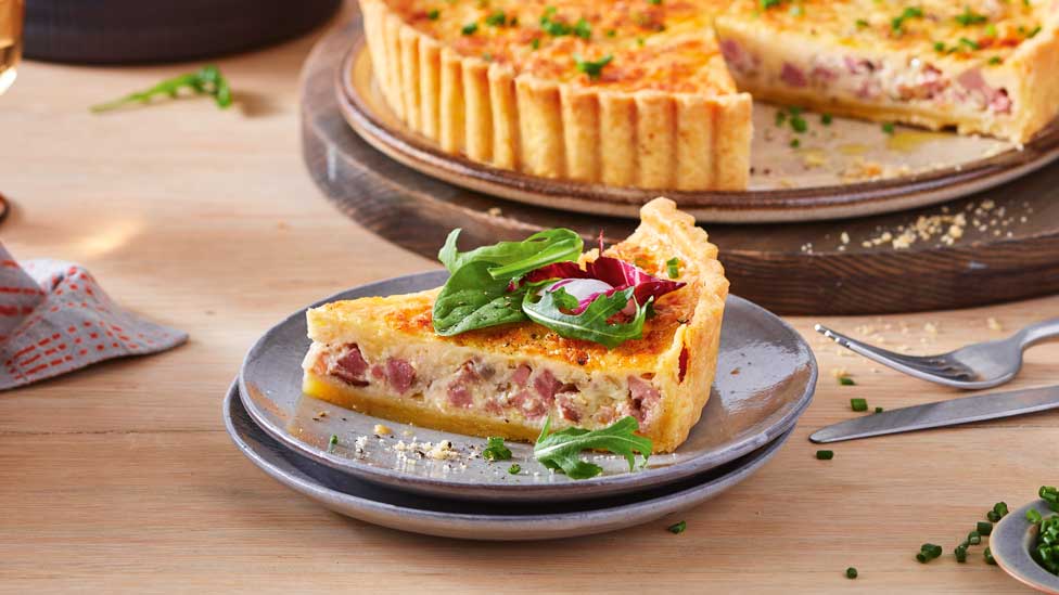 Ham and cheese quiche