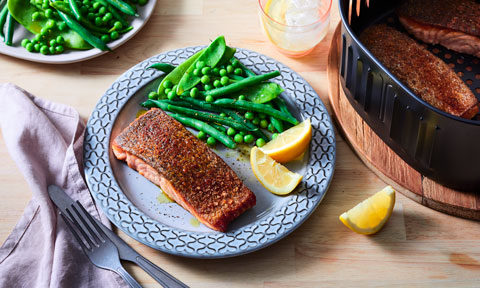 Air fryer salmon