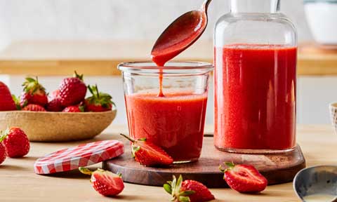 strawberry coulis