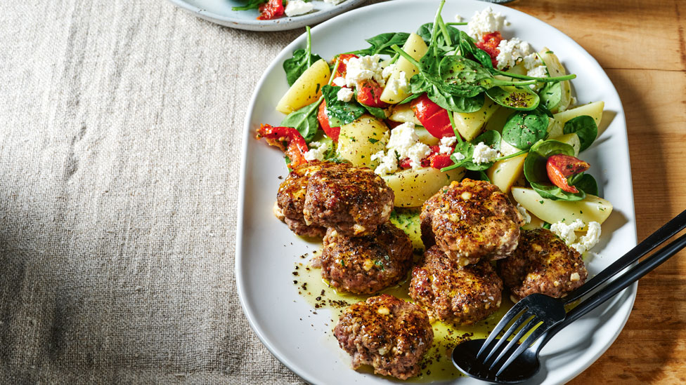 Greek-style lamb rissoles 