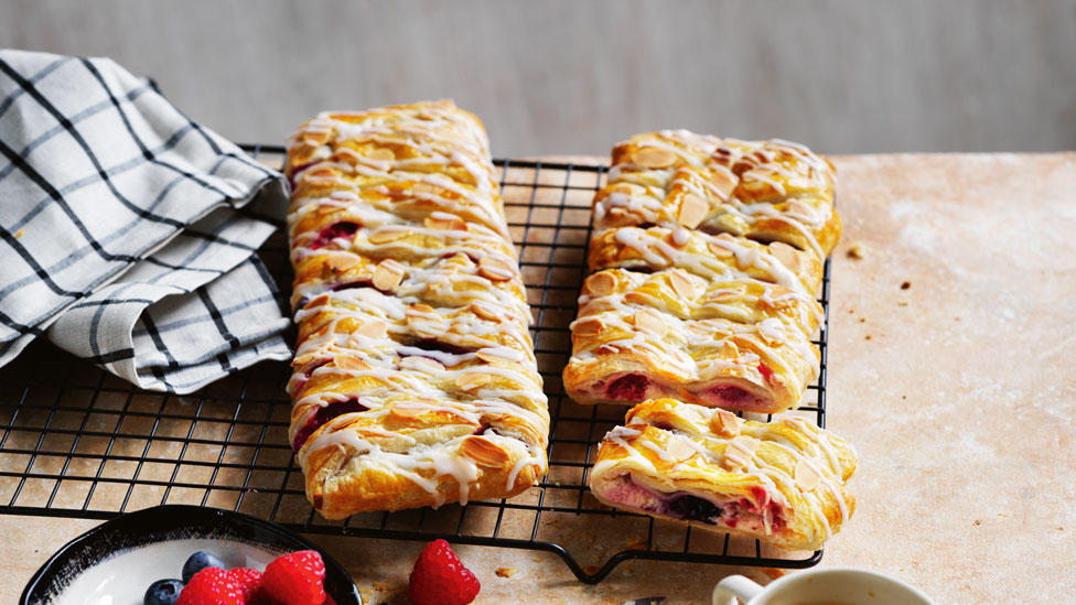 Curtis Stone’s spring berry and almond Danish braids