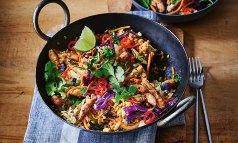 Satay chicken fried rice