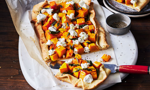 Easy roast pumpkin and sage galette