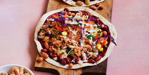 Smoky salmon tostadas
