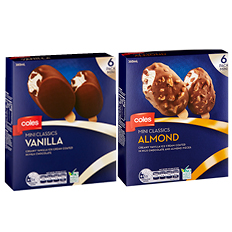 Vanilla and almond ice cream