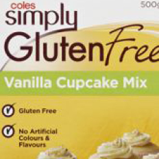 Coles Simply Gluten Free Vanilla Cupcake Mix