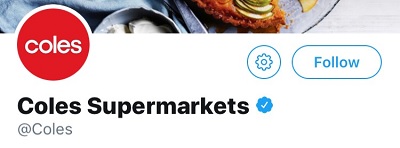 Coles Twitter blue tick