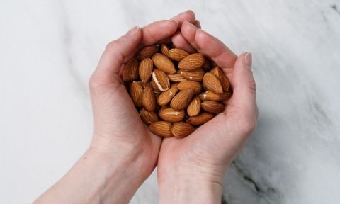 A handful of almonds