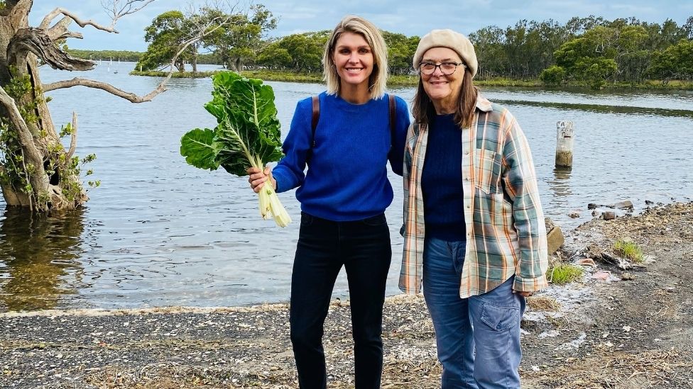 Courtneyu Roulston with her mum Janet