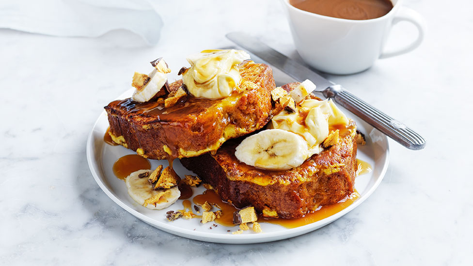 Thick banoffee French toast