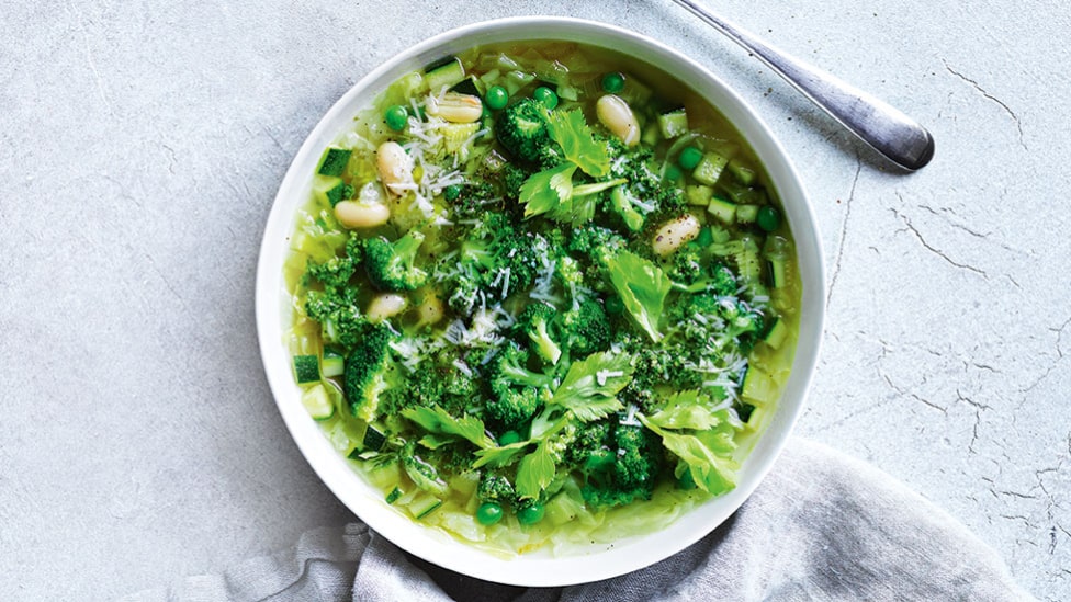 Green minestrone