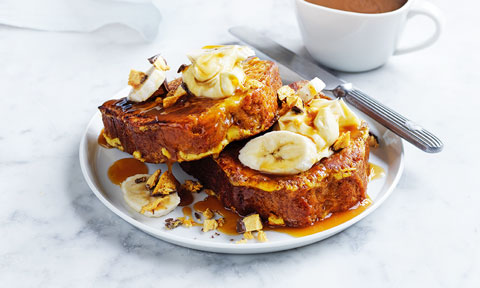 Thick banoffee French toast