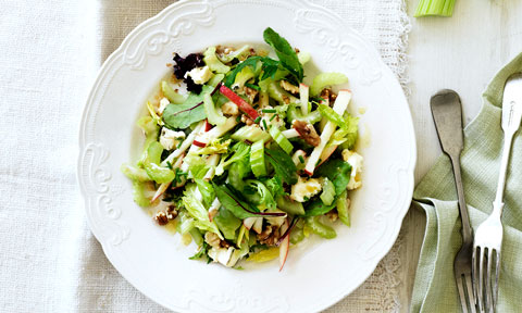 Celery and blue cheese salad