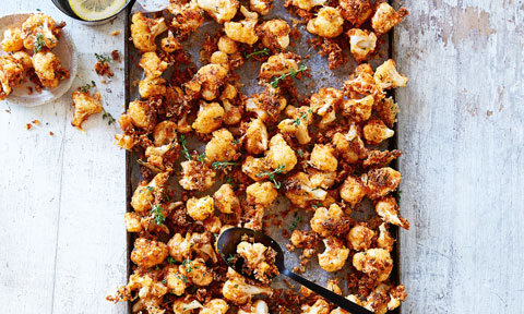 Crunchy popcorn cauliflower