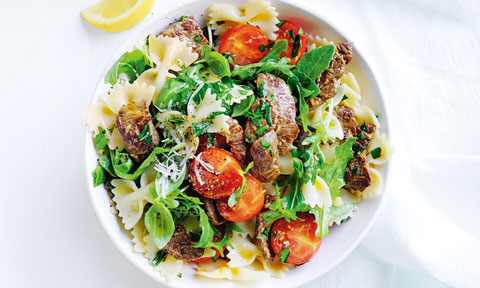 Lamb and lemon pasta