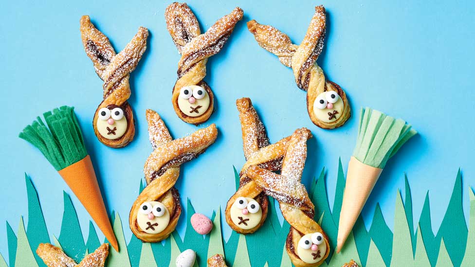 Chocolate bunny pastries