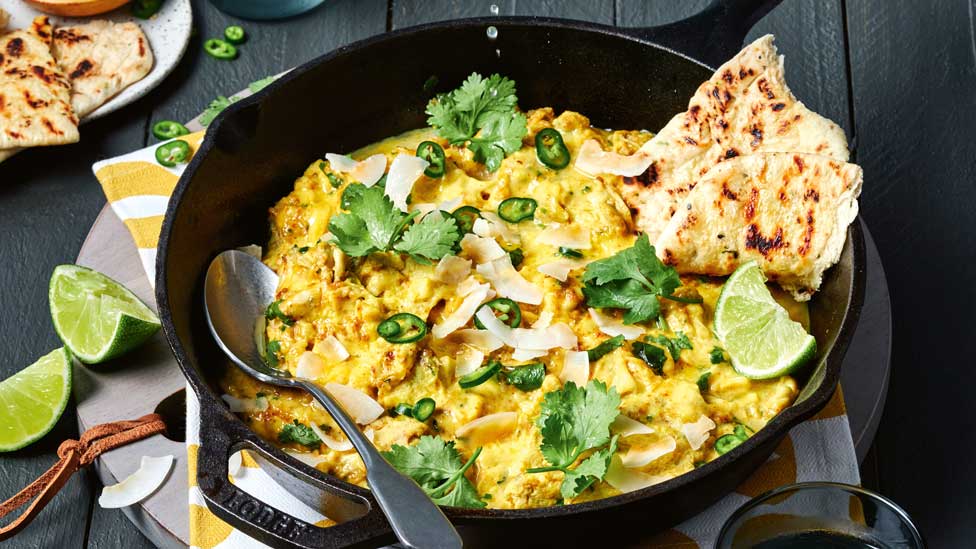 Curried scrambled eggs