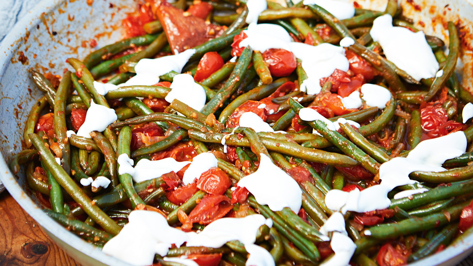 Courtney Roulston’s green beans with tomato