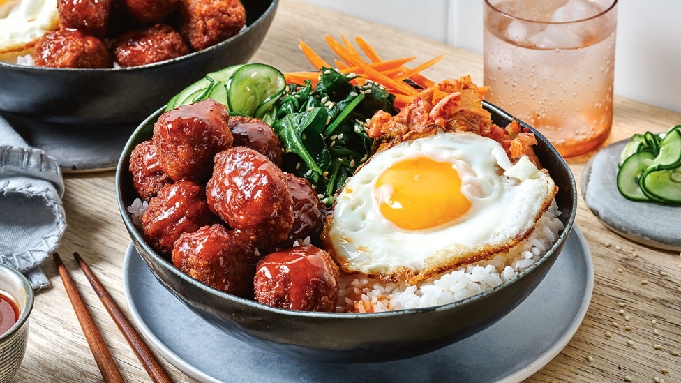 Korean chicken bibimbap