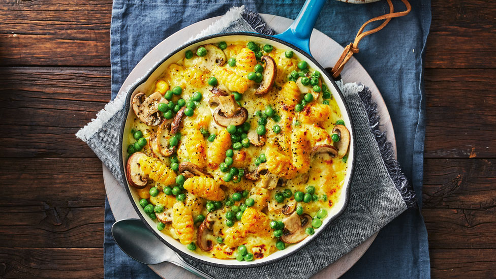 Quick one pan pumpkin gnocchi bake