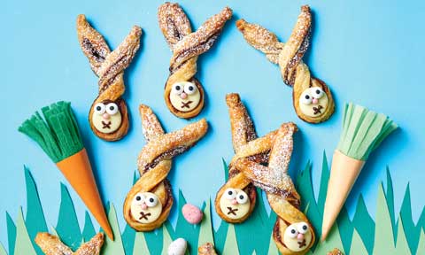 Chocolate bunny pastries