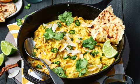 Curried scrambled eggs