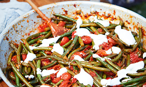 Courtney Roulston’s green beans with tomato