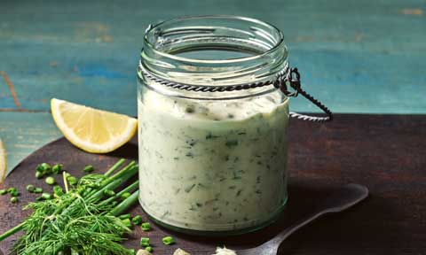 Homemade tartare sauce