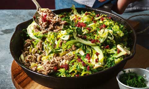 ​​One-pan cabbage casserole