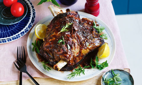 Rosemary and balsamic roasted lamb