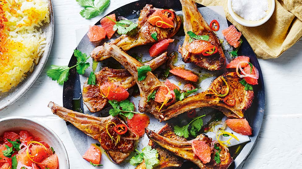 Curtis Stone's lamb and grapefruit chermoula