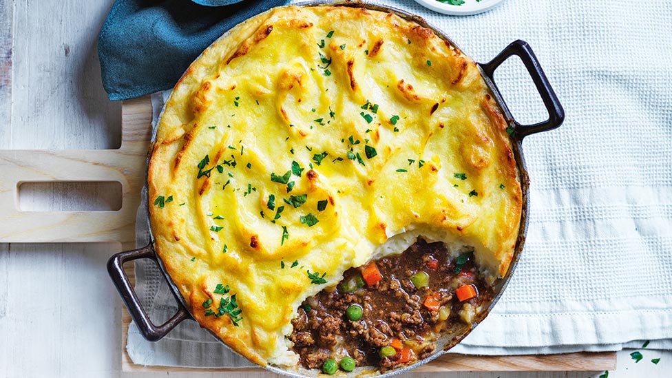 A pan of cottage pie