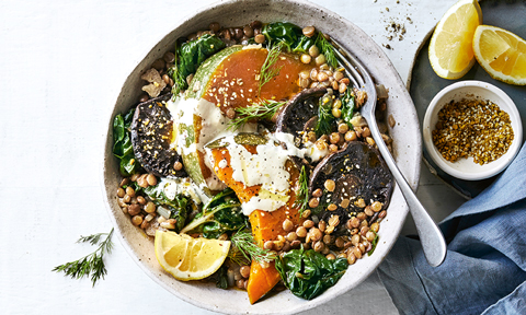 Slow cooker lentil and veggie stew