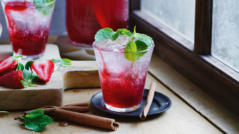 Matt Stone's strawberry and lime cordial