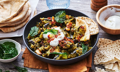 Romel Kouyan's Persian eggplant dip (kashk bademjoon)