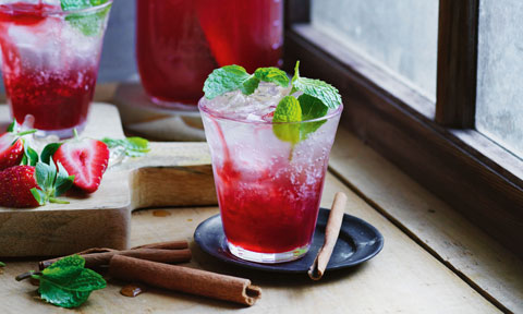 Matt Stone's strawberry and lime cordial