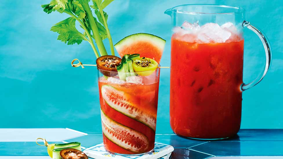 Watermelon bloody mary