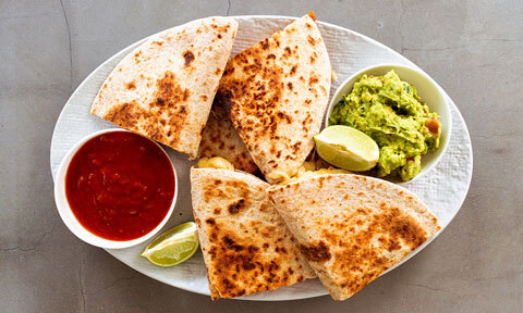 Brent Draper’s chicken and sweet potato quesadillas