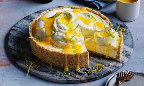 Citrus semifreddo cheesecake