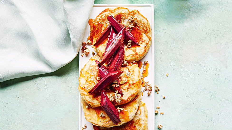 Apple and buttermilk pancakes