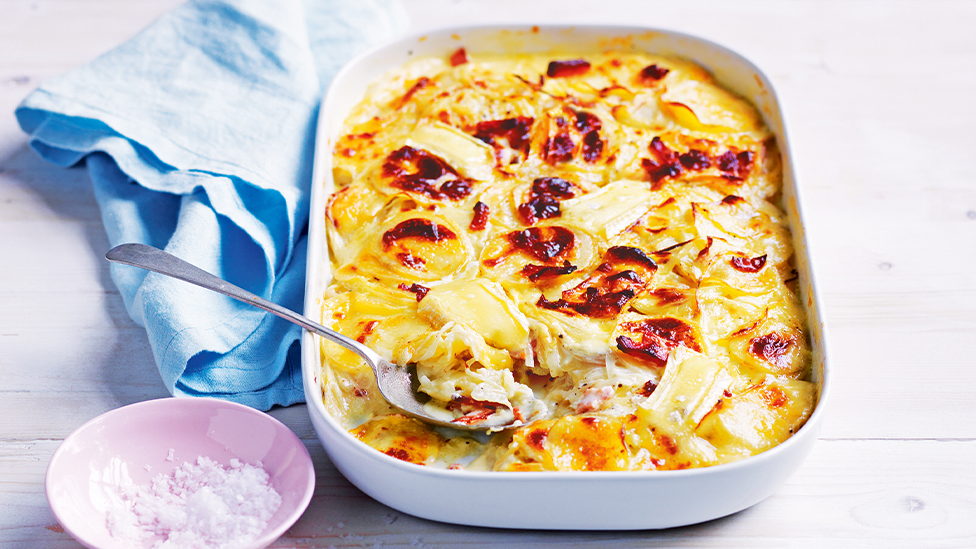 Brie, thyme and bacon dauphinoise potato