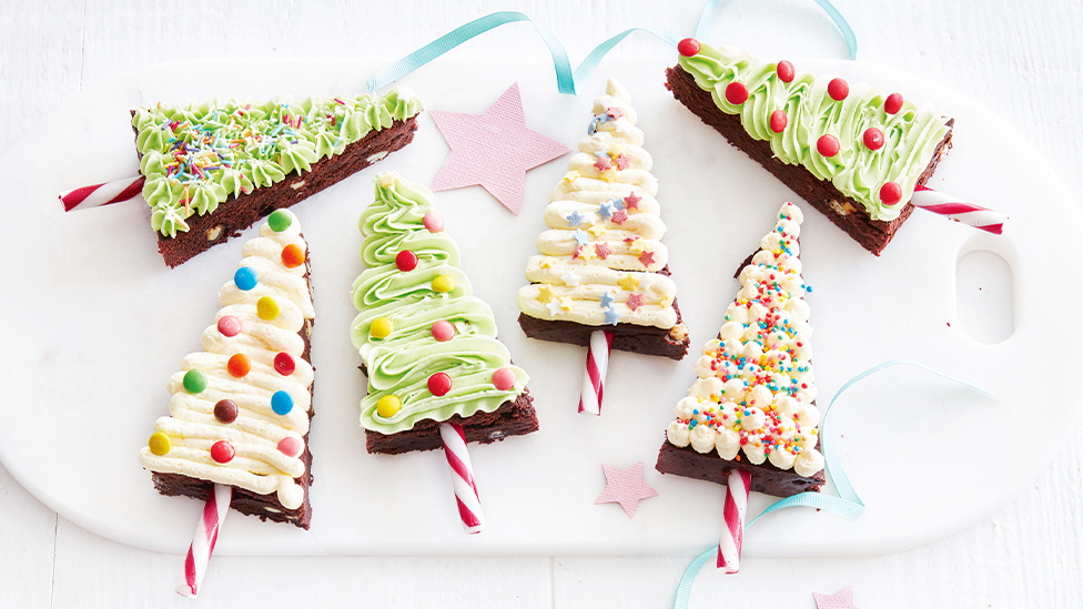 Brownie Christmas trees