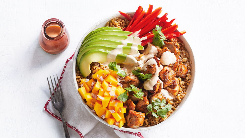 Cajun chicken rice bowl