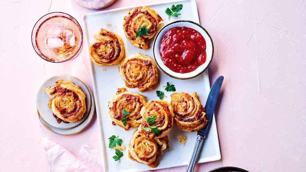 Charlotte Pinkstone's Cheesey pumpkin and caramelised onion scrolls