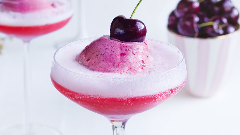 Cherry sorbet fizz
