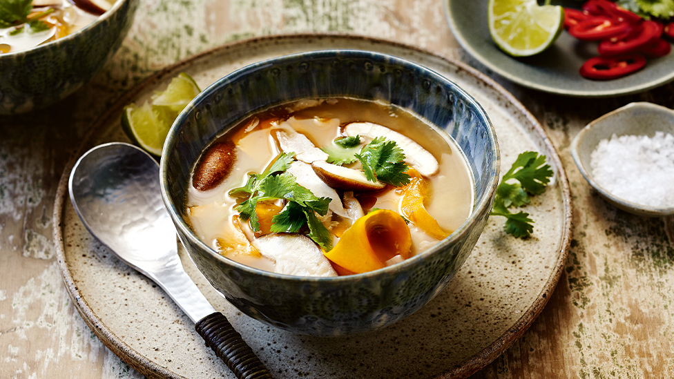 Tom Yum Soup Recipe with Chicken, Mushrooms & Pumpkin Coles