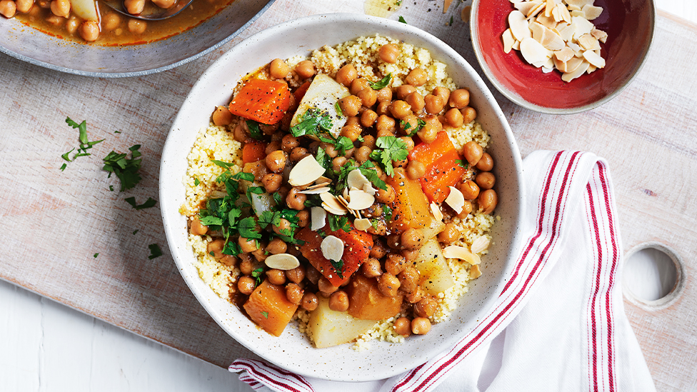 Chickpea and root vegetable tagine